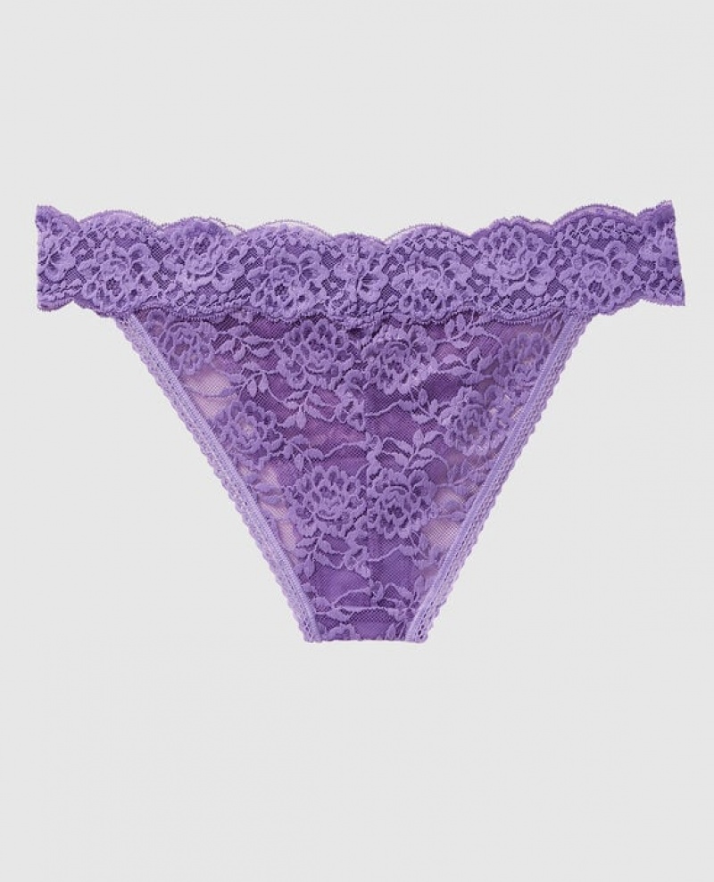 La Senza High Leg Cheeky Panty Women's Underwear Purple | udhQOfmx