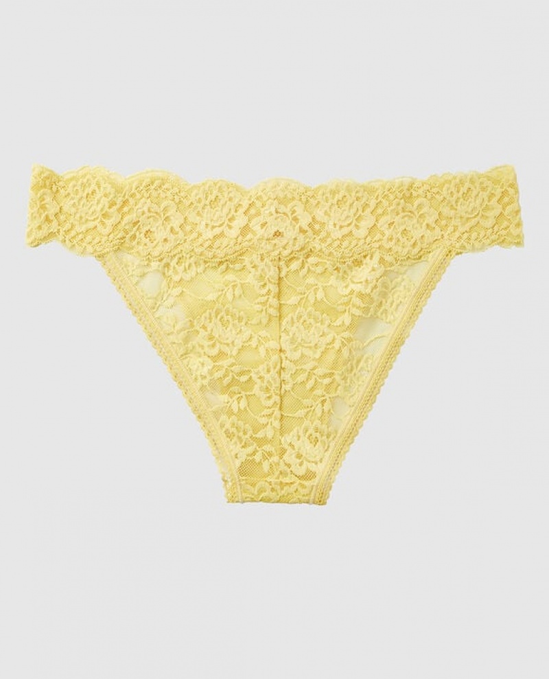 La Senza High Leg Cheeky Panty Women's Underwear Yellow | iDITwfl0