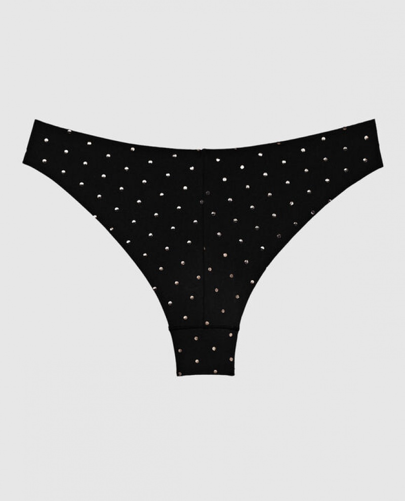 La Senza High Leg Cheeky Panty Women's Underwear Black | Gipr14fM