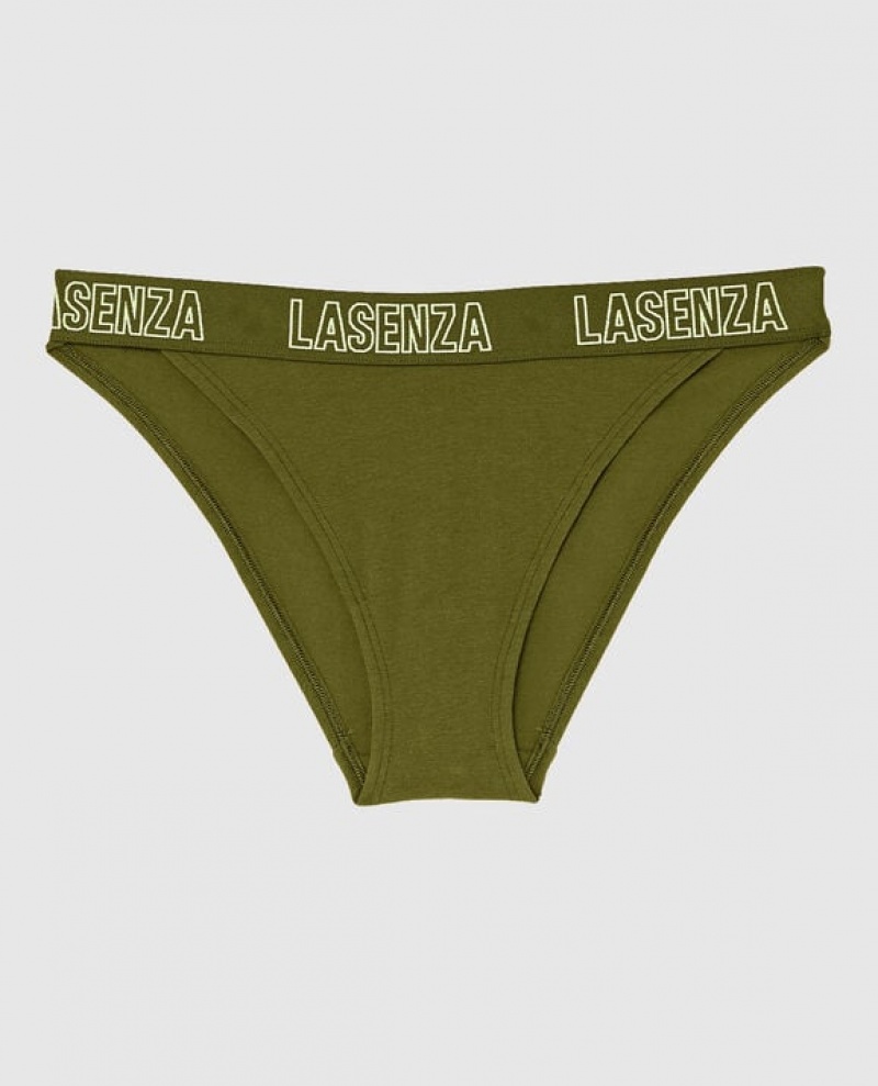 La Senza High Leg Cheeky Panty Women\'s Underwear Avocado | 8QAqw02e