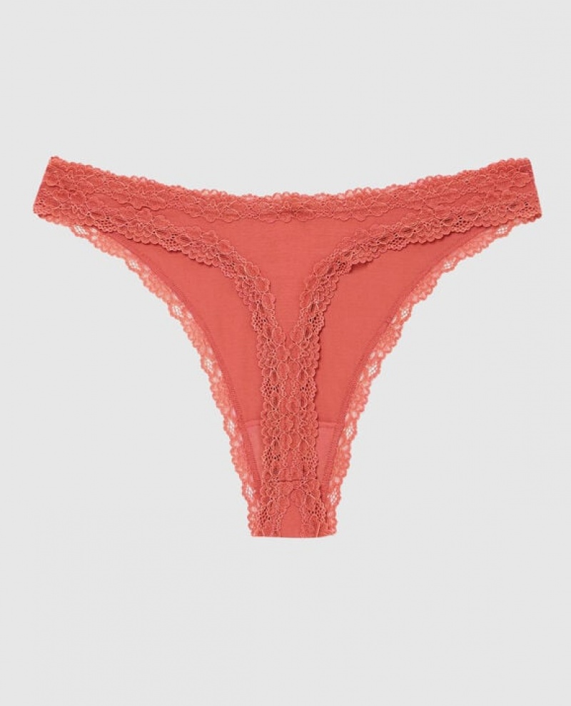 La Senza High Leg Thong Panty Women's Underwear Astro Dust | dz2SrQPa