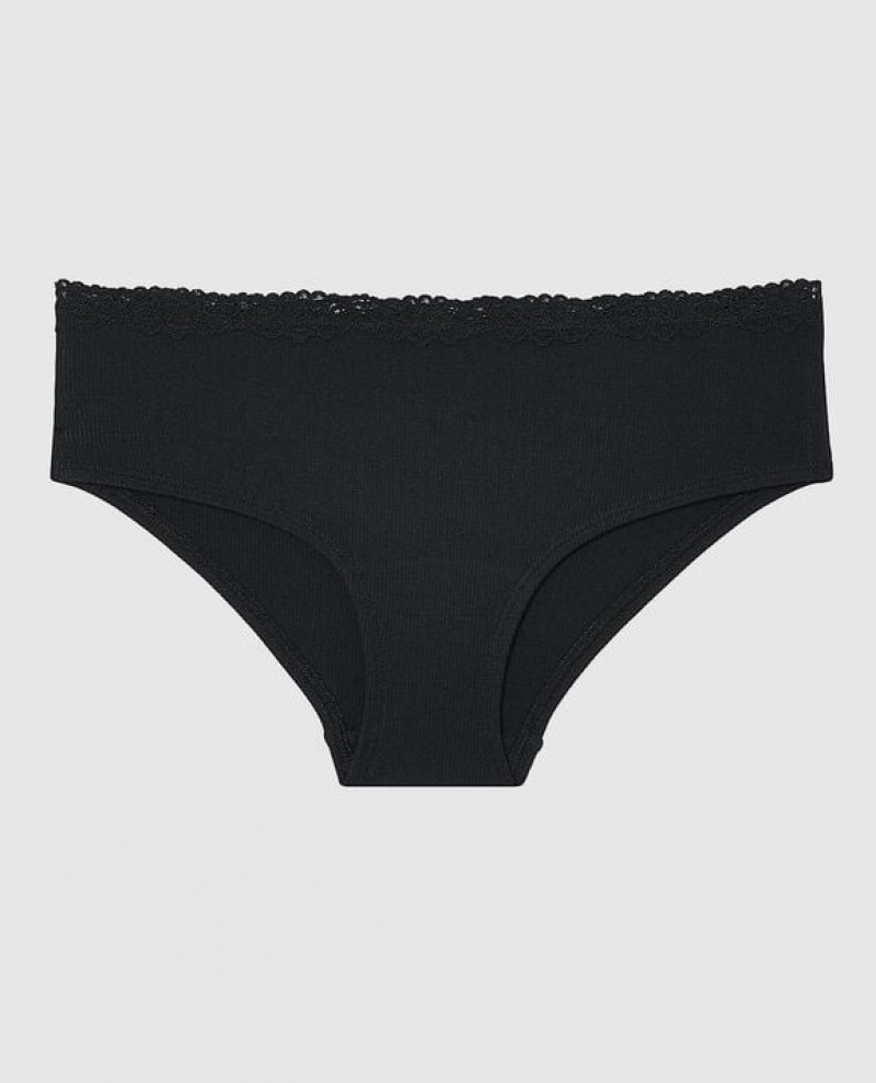 La Senza Hipster Panty Women\'s Underwear Black | 9KywUwwW