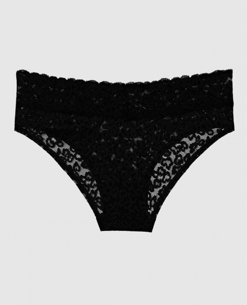 La Senza Hipster Panty Women's Underwear Black | 8sq8RZQP