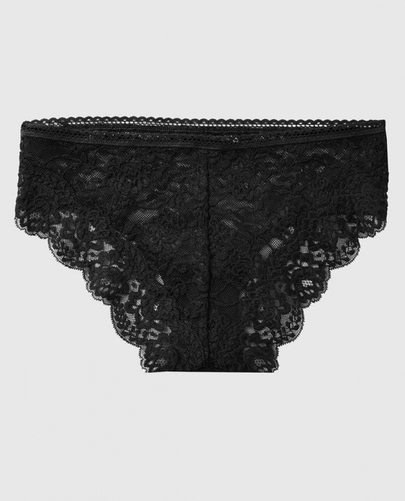 La Senza Hipster Panty Women's Underwear Black | QHH81LYk