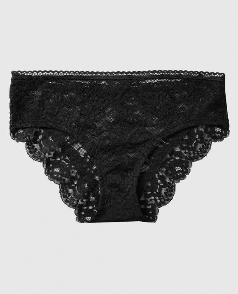 La Senza Hipster Panty Women\'s Underwear Black | uUmAZ8VF