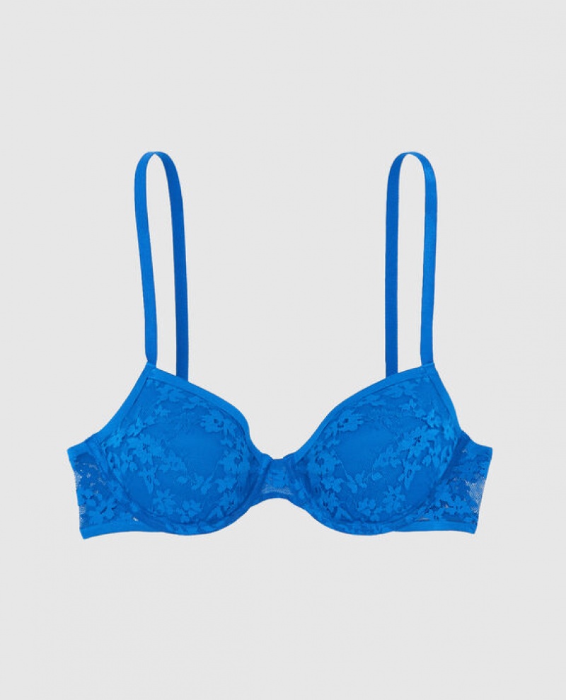 La Senza Lightly Lined Demi Women\'s Bras Deep Blue | nWzJS0IC