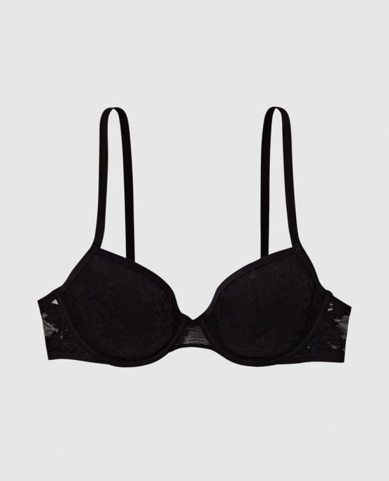 La Senza Lightly Lined Demi Women\'s Bras Black | OPmoA6fH