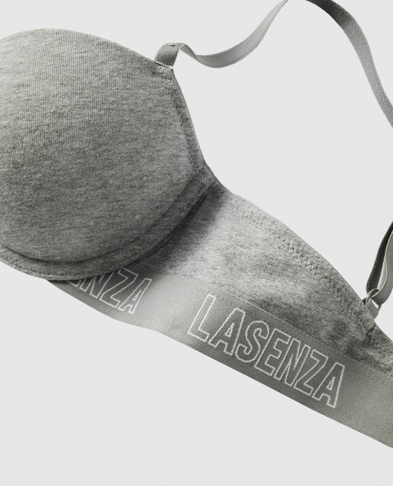 La Senza Lightly Lined Demi Women's Bras Grey | NyNVp0RL