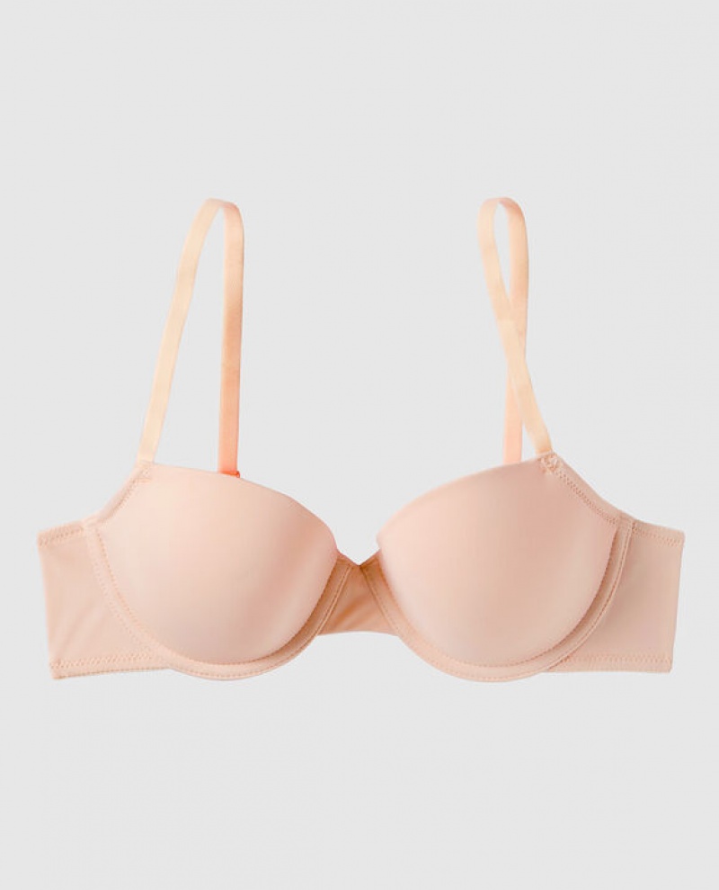 La Senza Lightly Lined Demi Women\'s Bras Pink | ZmmPDZIN