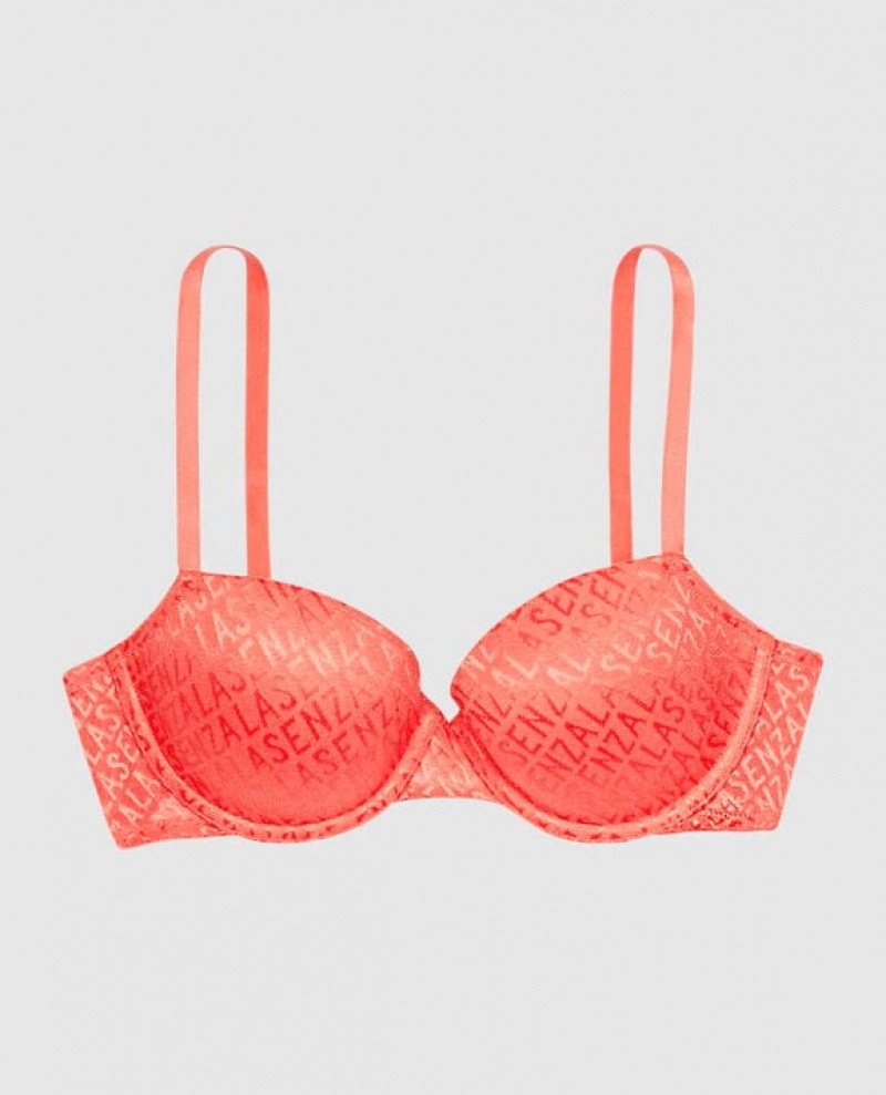 La Senza Lightly Lined Demi Women\'s Bras Red | dshoblfW