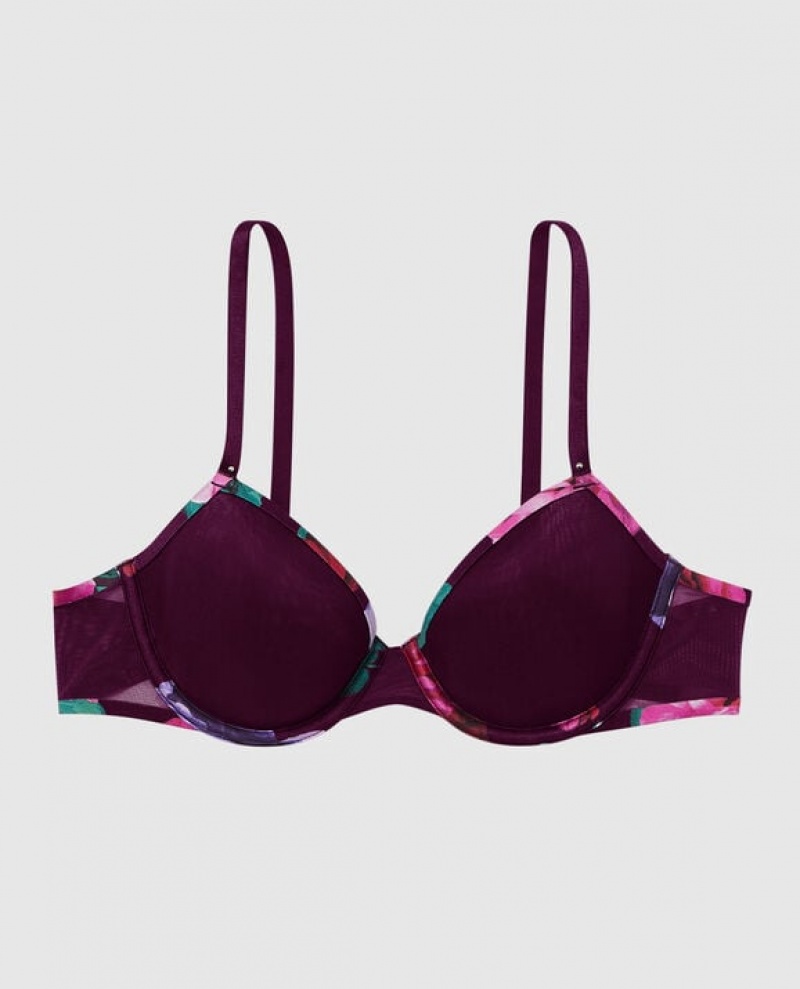 La Senza Lightly Lined Demi Women\'s Bras Purple | RZvMFY1B