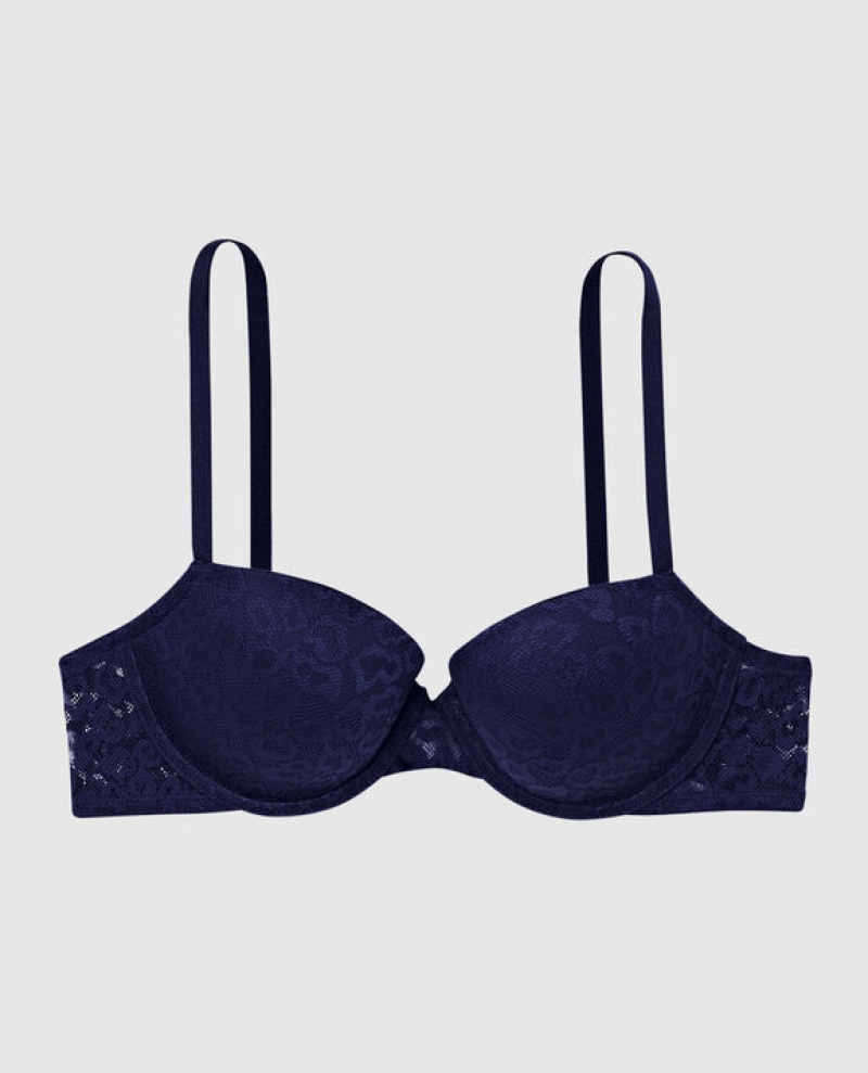 La Senza Lightly Lined Demi Women\'s Bras Ocean Cavern | SzA75bCW