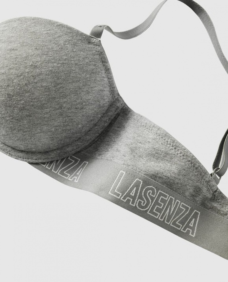 La Senza Lightly Lined Demi Women's Bras Grey | I0fl8Qu5