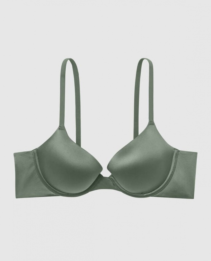 La Senza Lightly Lined Demi Women\'s Bras Dark Forest | 2eoSi83A