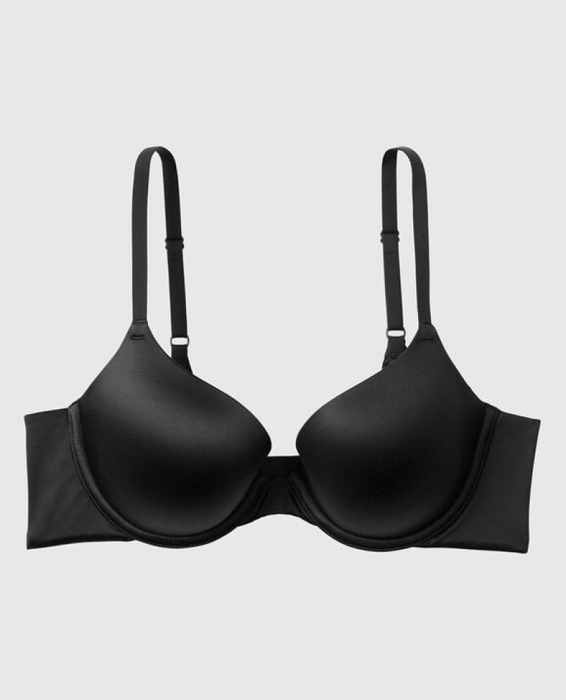 La Senza Lightly Lined Demi Women\'s Bras Black | KmQctlOG