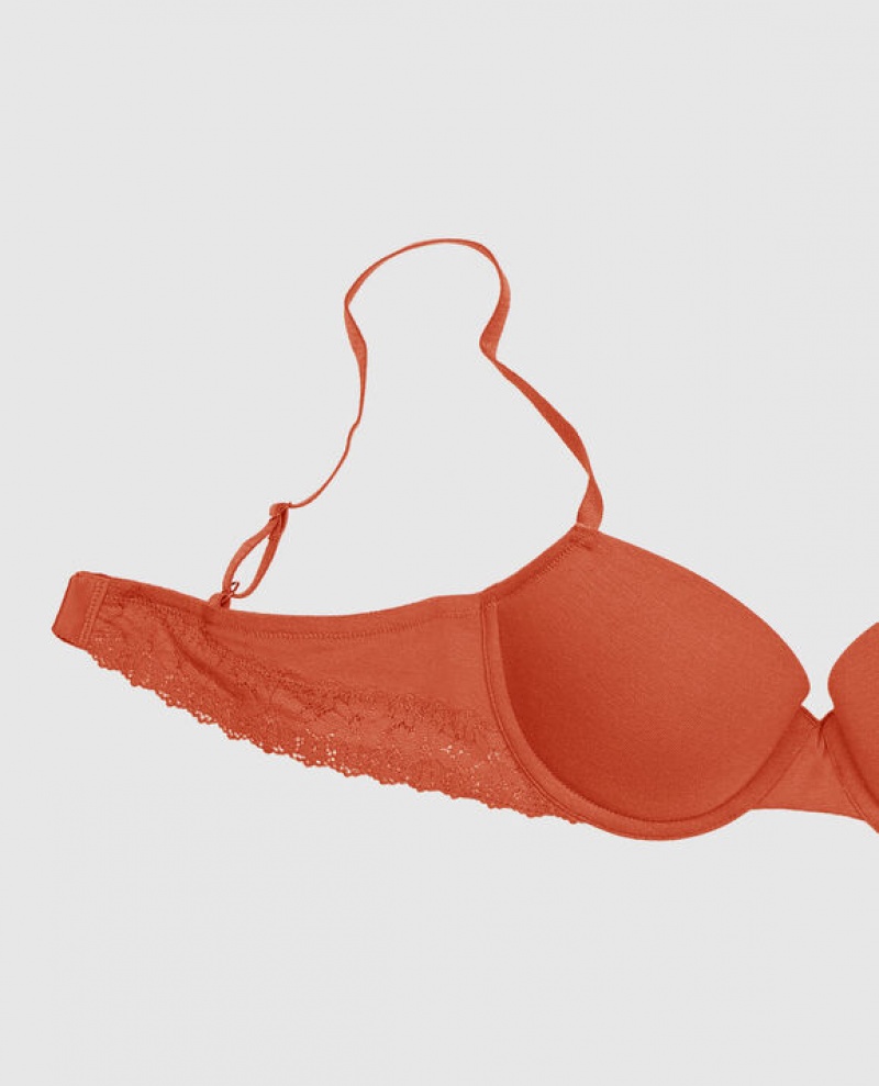 La Senza Lightly Lined Demi Women's Bras Terra Cotta | n5ivts0w