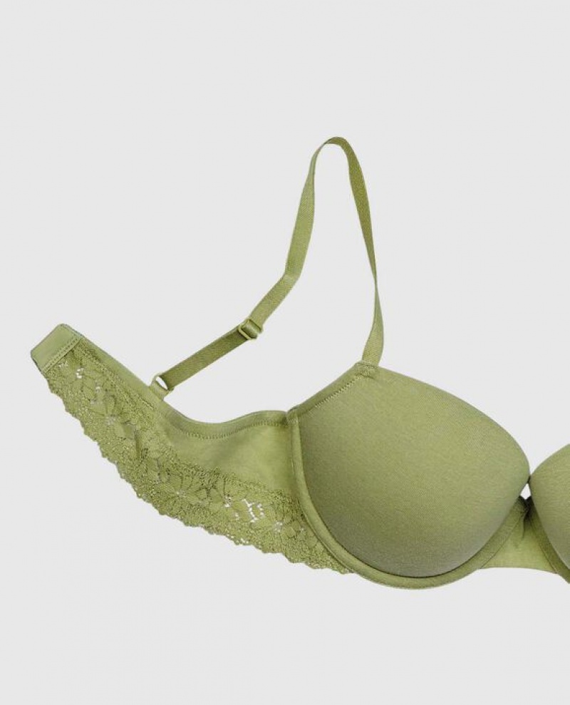 La Senza Lightly Lined Demi Women's Bras Fern | XRaimYfL