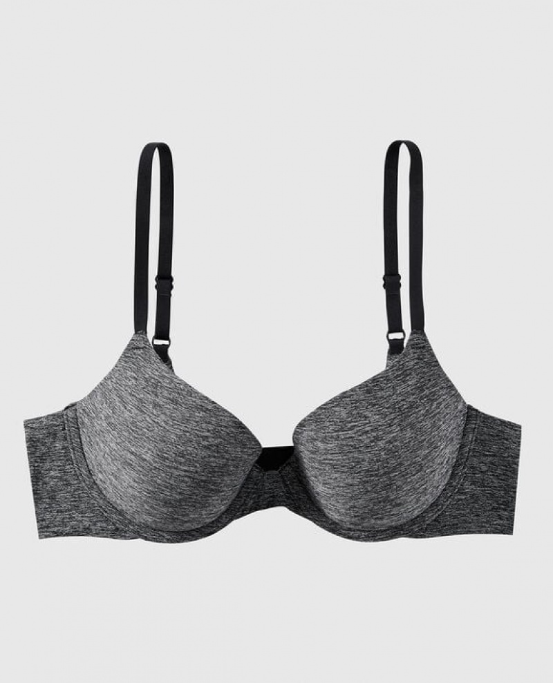 La Senza Lightly Lined Demi Women\'s Bras Black | 6s3K7TrO