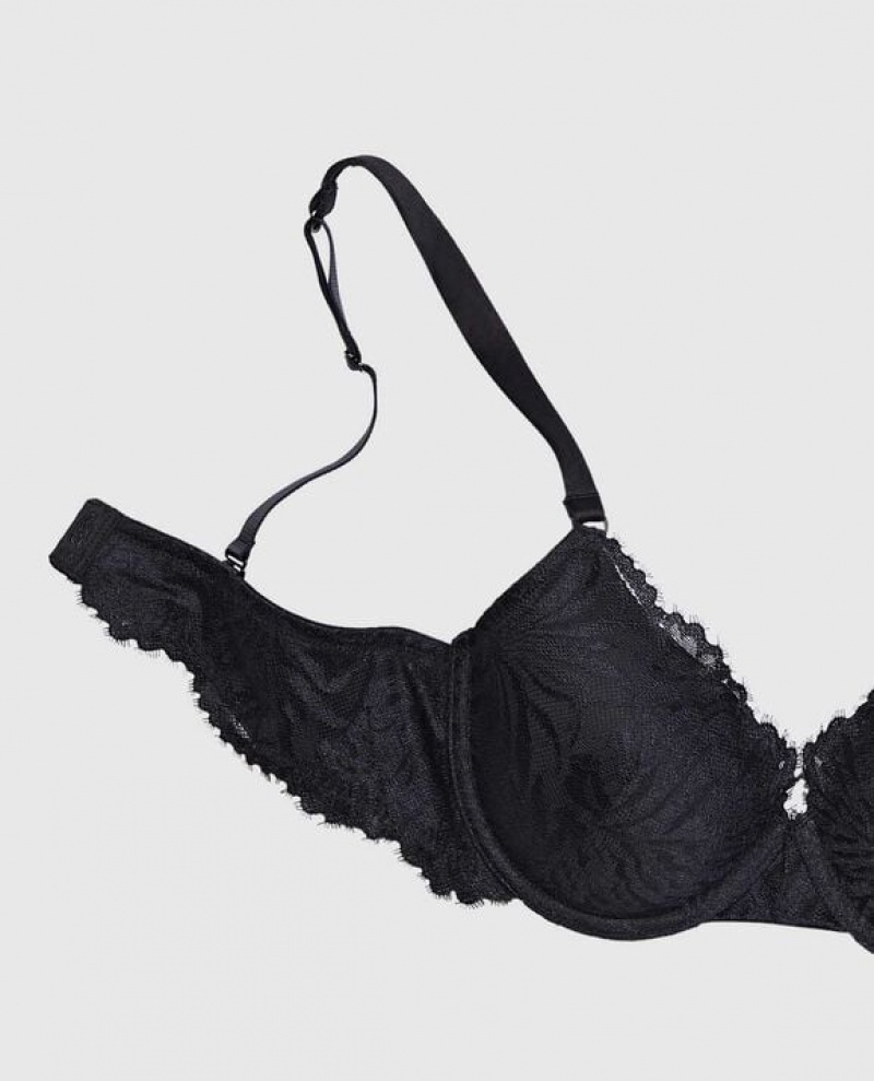 La Senza Lightly Lined Full Coverage Women's Bras Black | kYL6rFxj