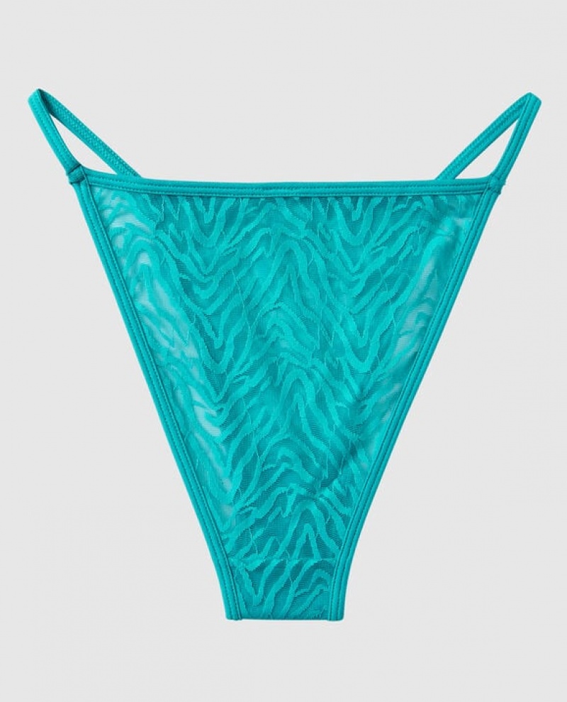 La Senza Mini Cheeky Panty Women's Underwear Turquoise | 4fGUduks