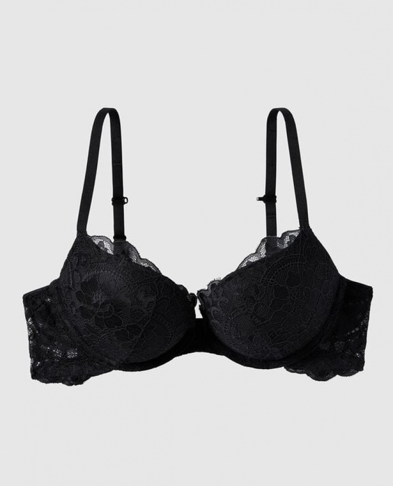 La Senza Push Up Women\'s Bras Black | 9Tr0gUM8