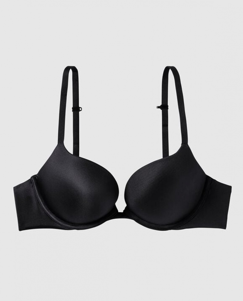 La Senza Push Up Women\'s Bras Black | rP9anY4m