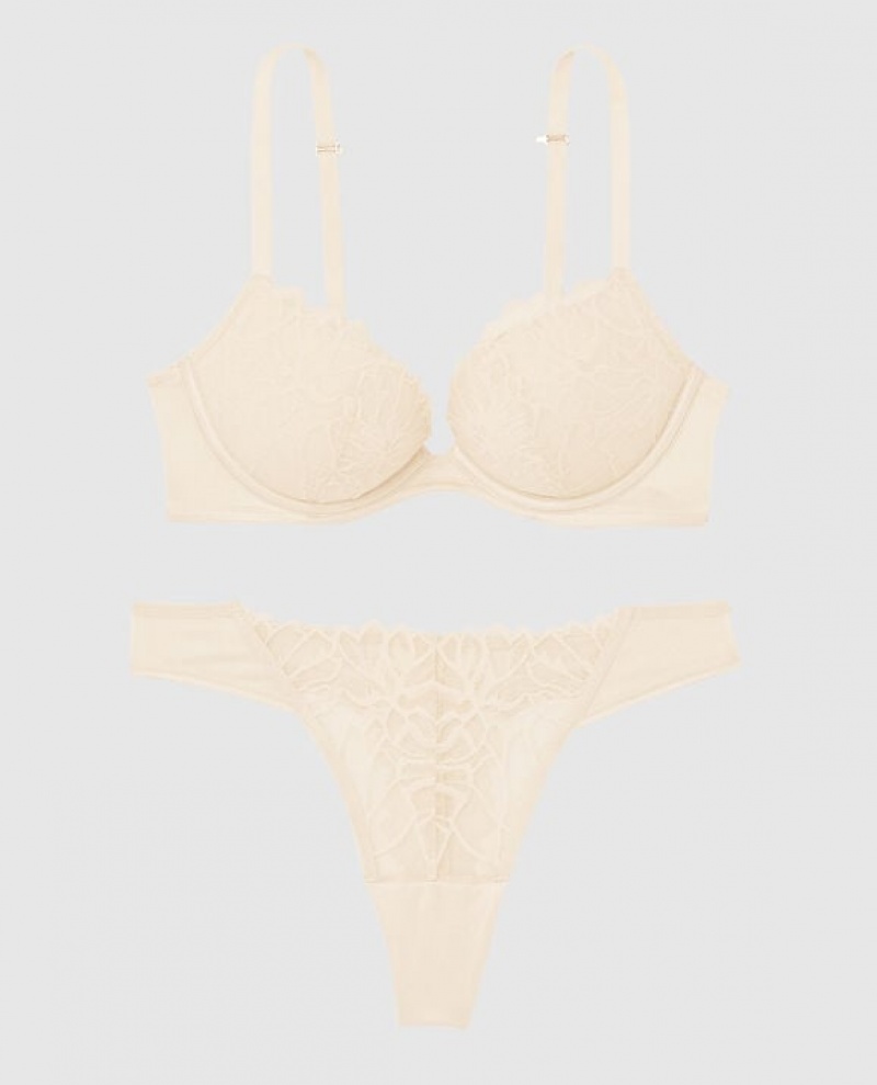 La Senza Push Up Women's Bras Pearl | 1iyxxu0N