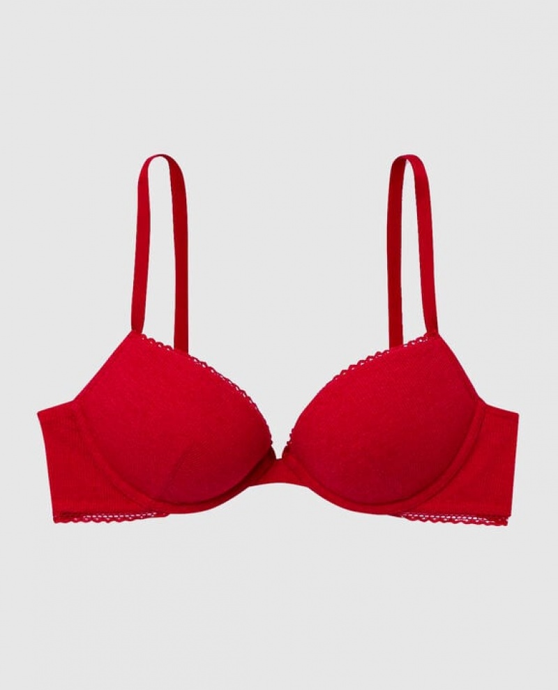 La Senza Push Up Women\'s Bras Red | C7ynSGWD