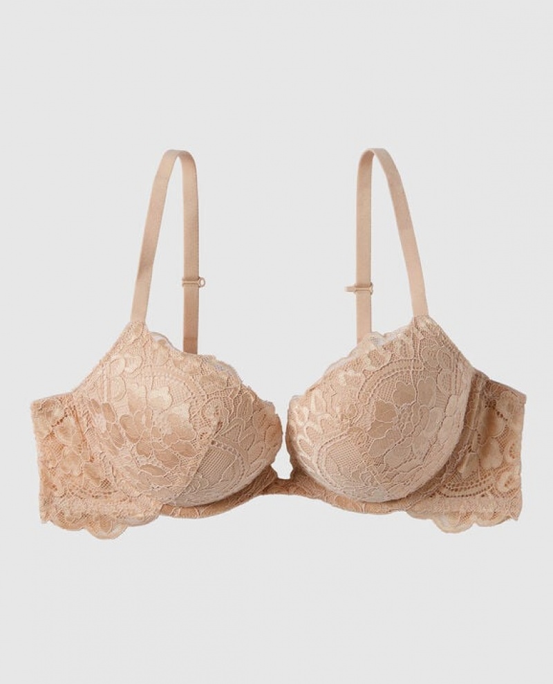 La Senza Push Up Women\'s Bras Rose Brown | TQh5DCKW