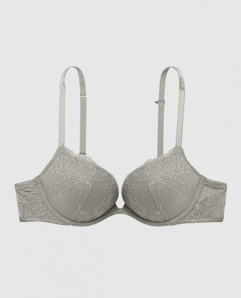 La Senza Push Up Women\'s Bras Silver | hrDlizXN