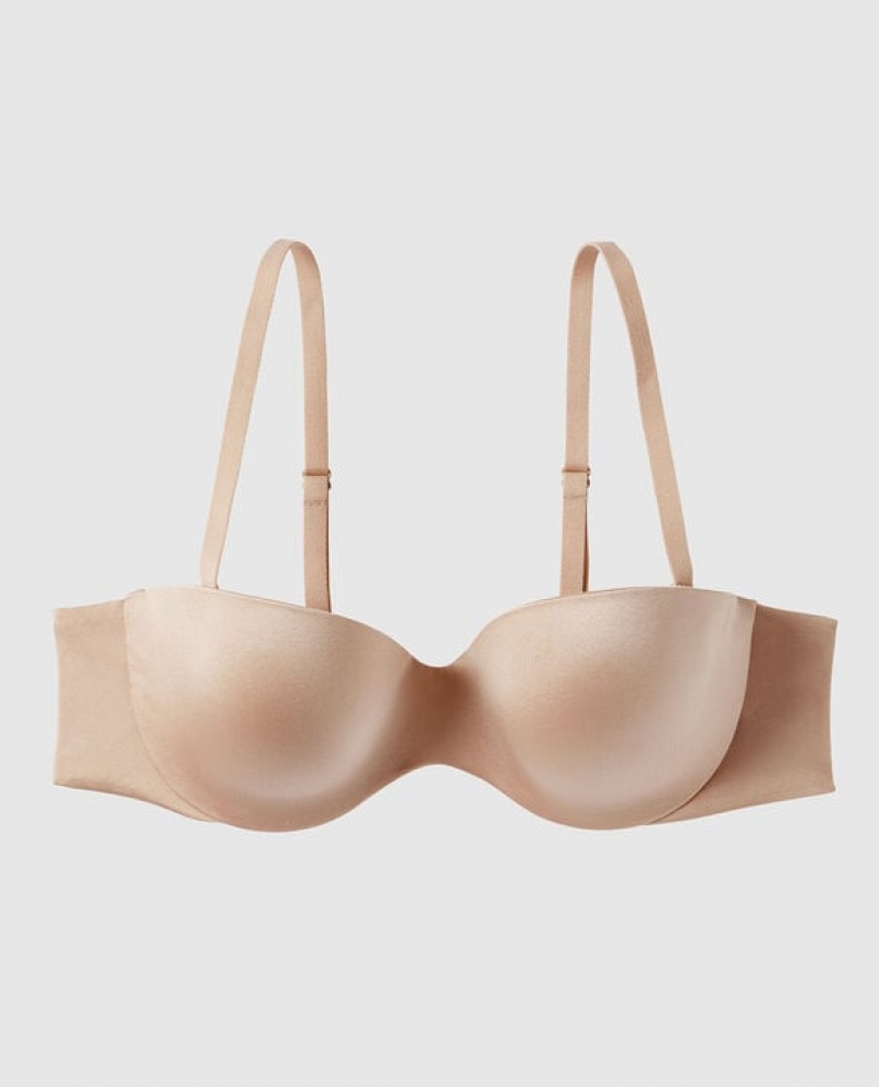 La Senza Strapless Lightly Lined Women's Bras Rosetan | TruQwCsn