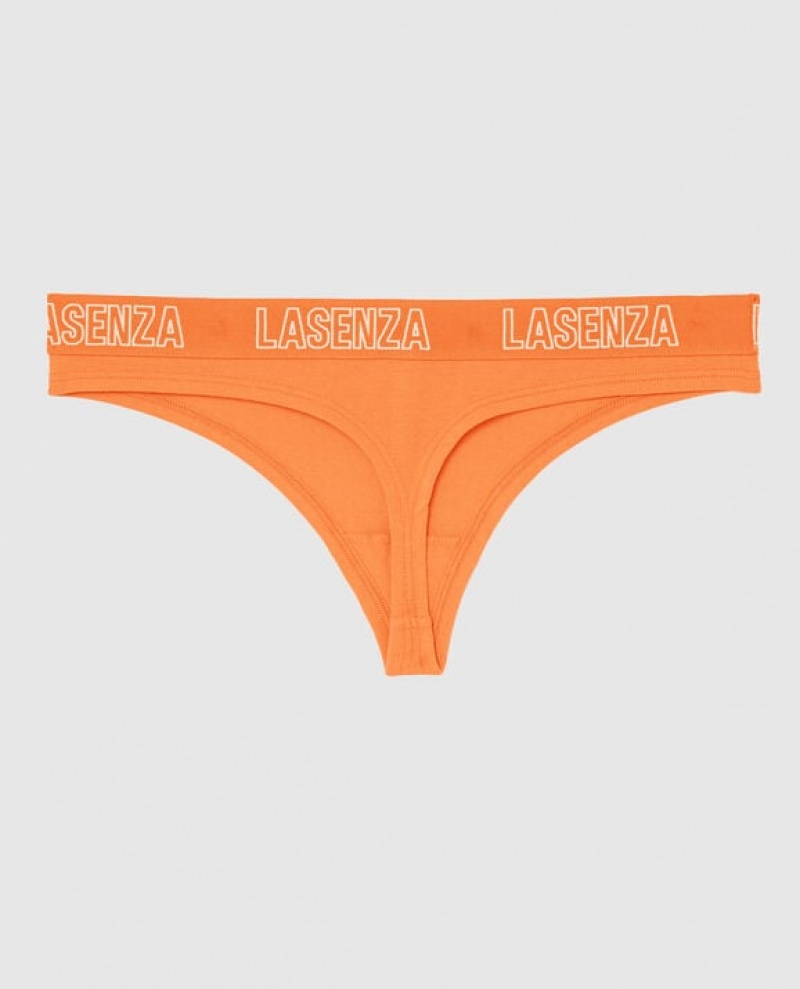 La Senza Thong Panty Women's Underwear Apricot | 1z52UNOx