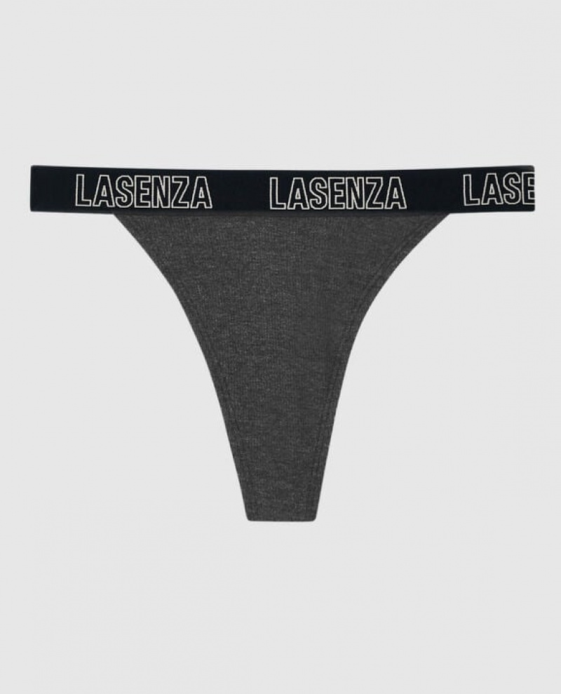 La Senza Thong Panty Women\'s Underwear Black | l6pyFilE