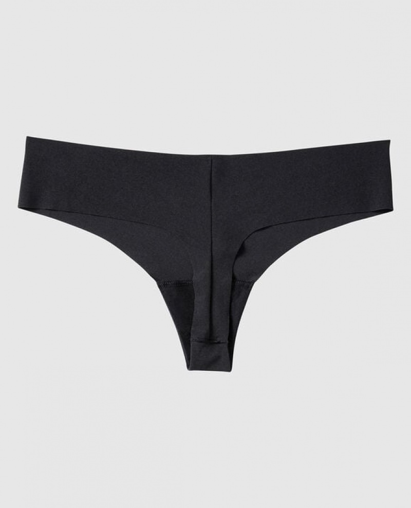 La Senza Thong Panty Women's Underwear Black | tUTaYdnp