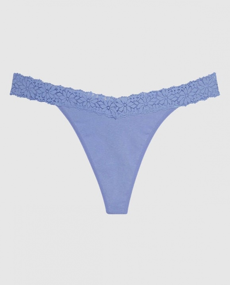 La Senza Thong Panty Women\'s Underwear Blue | QobyhIt7