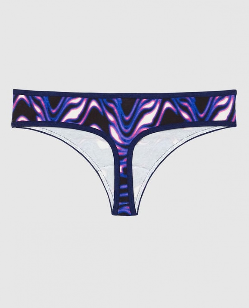 La Senza Thong Panty Women's Underwear Cosmic Waves | 9Agq3plk