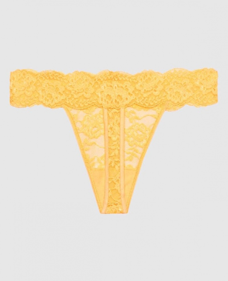 La Senza Thong Panty Women's Underwear Cream | exZvUmvD