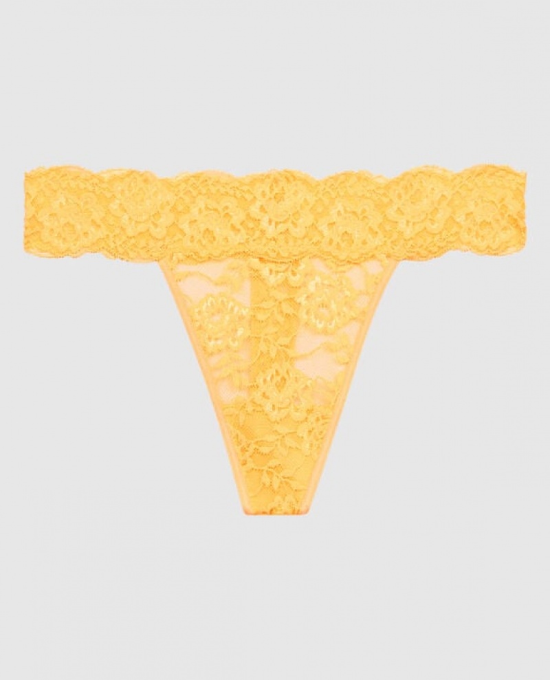 La Senza Thong Panty Women\'s Underwear Cream | exZvUmvD