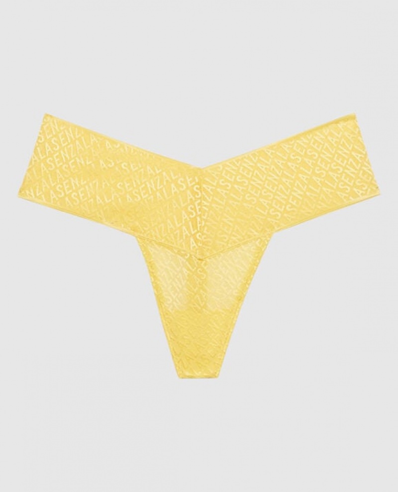 La Senza Thong Panty Women\'s Underwear Cream | U43BSLB7