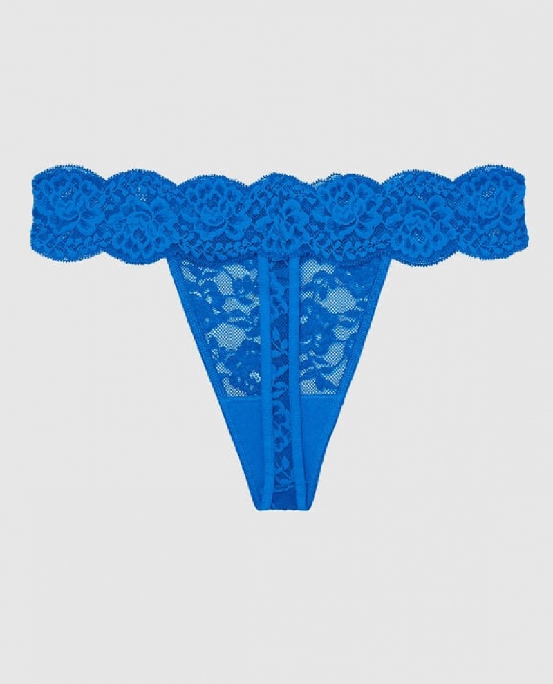 La Senza Thong Panty Women's Underwear Deep Blue | kiCf1tvb