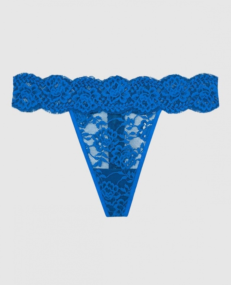 La Senza Thong Panty Women\'s Underwear Deep Blue | kiCf1tvb