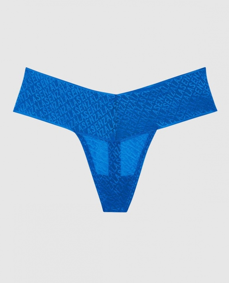 La Senza Thong Panty Women\'s Underwear Deep Blue | mpp4ryUz