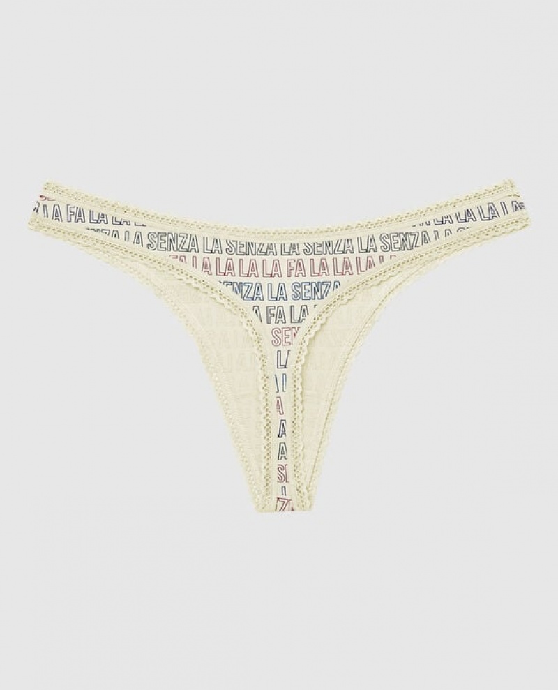 La Senza Thong Panty Women's Underwear Festive LaSenza | 4zxP1BE2