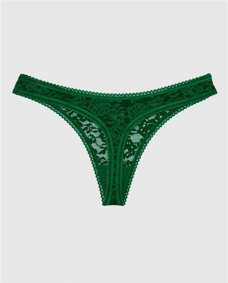 La Senza Thong Panty Women's Underwear Green | wg5AQ5Cx