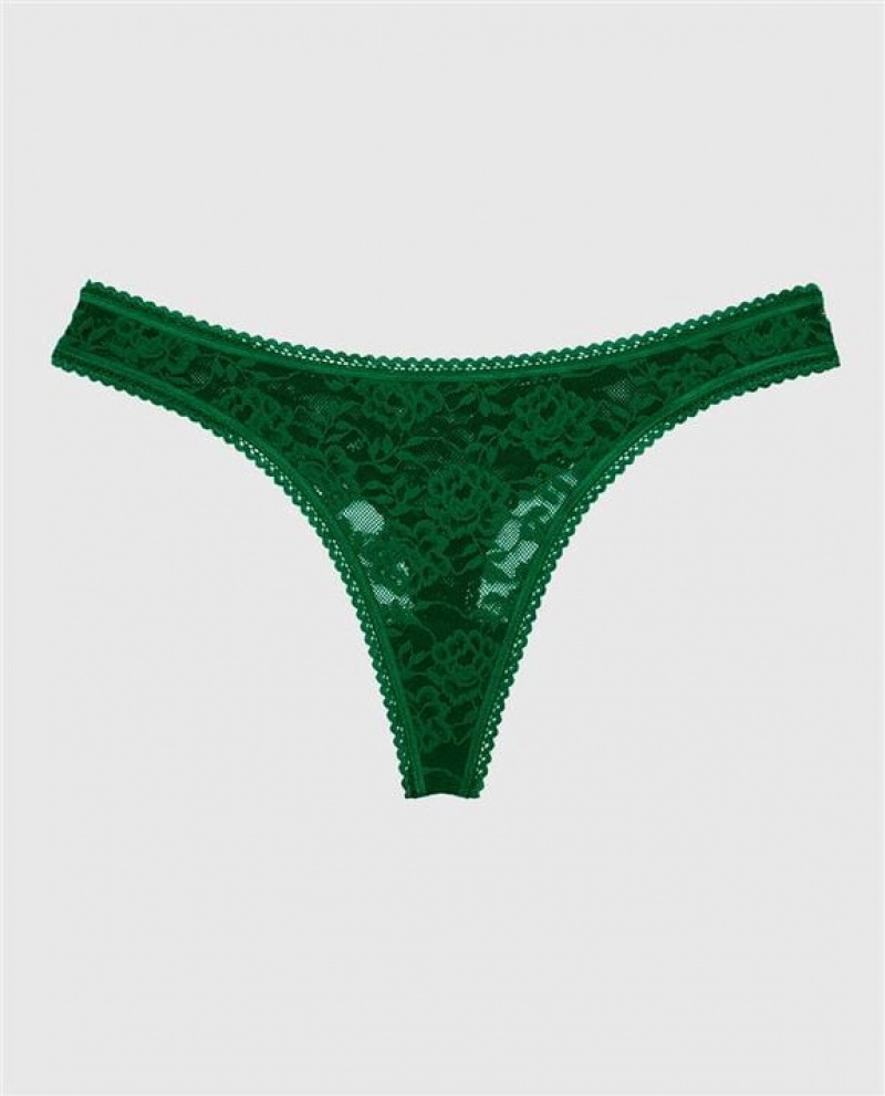 La Senza Thong Panty Women\'s Underwear Green | wg5AQ5Cx