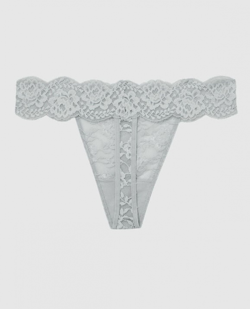 La Senza Thong Panty Women's Underwear Grey | E6uUnFfq