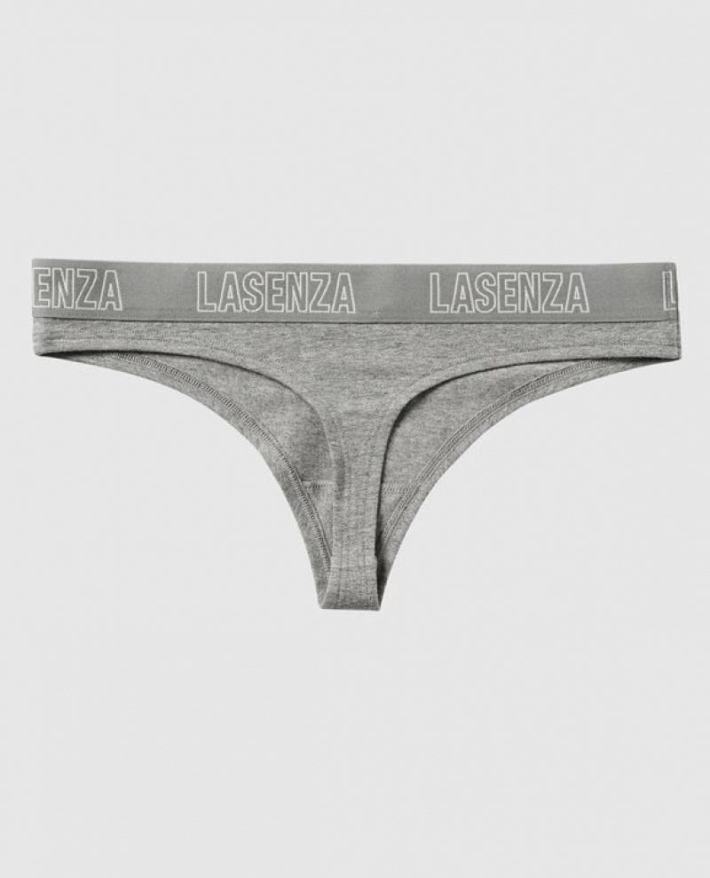 La Senza Thong Panty Women's Underwear Grey | 69KG0Jw1