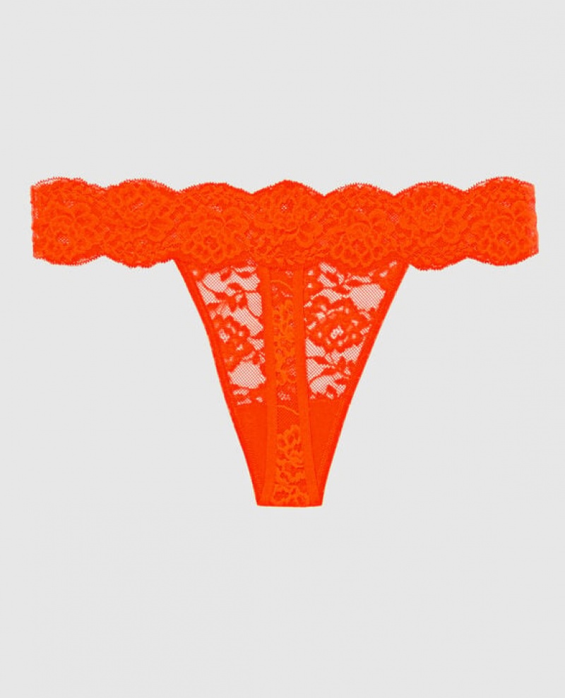 La Senza Thong Panty Women's Underwear Hot Glow | z17k4gfp