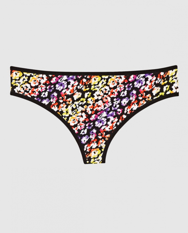 La Senza Thong Panty Women\'s Underwear Multicolor Leopard | EZFeWHVU