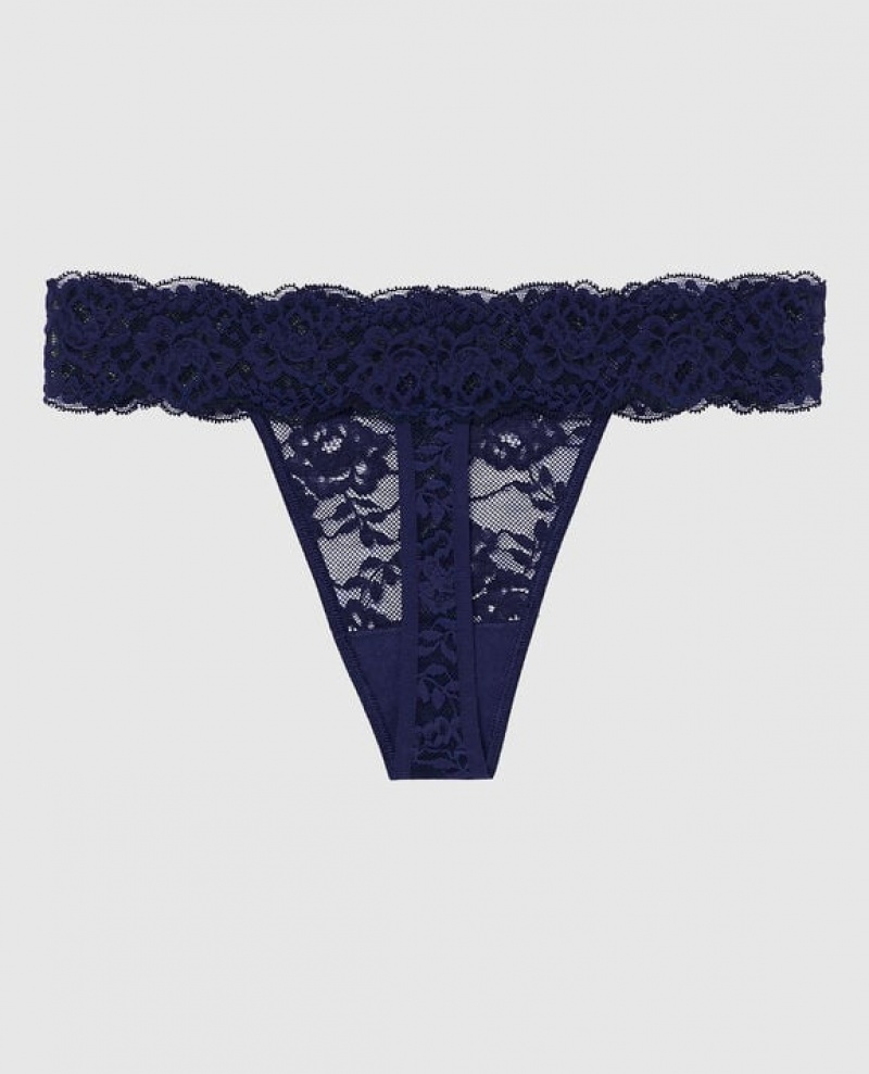 La Senza Thong Panty Women's Underwear Ocean Cavern | un0auP31